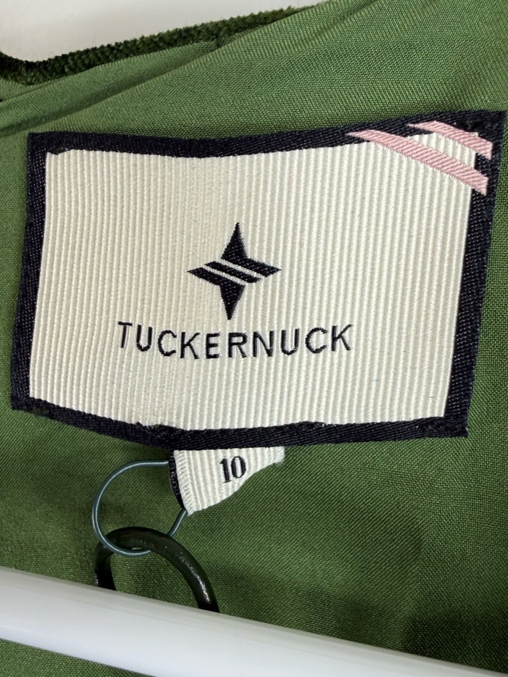 Tuckernuck Green Velvet Mayson Dress Size 10 - Picture 7 of 14